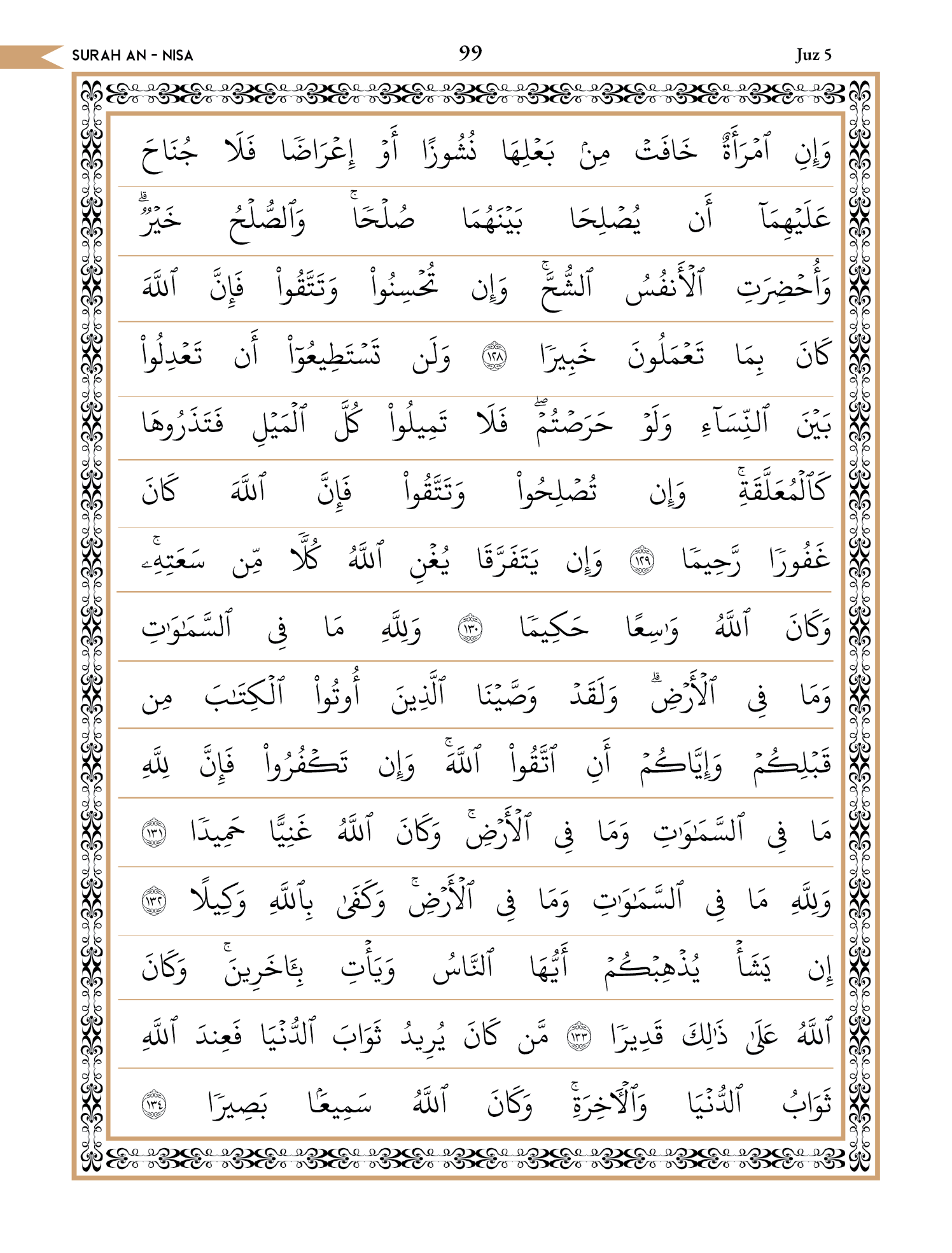 Quran Page 99